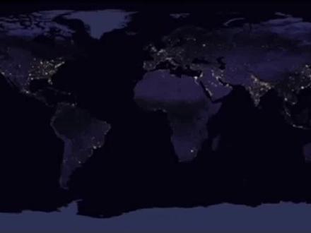#地理#地球 #地图 全球夜间灯光图,从灯光分布看人口聚集和经济水平