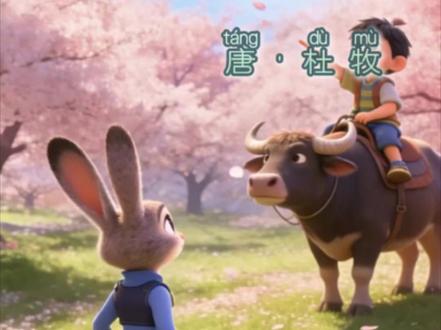 小喜悦带你一起读古诗词
《清明》唐·杜牧
清明时节雨纷纷,路上行人欲断魂,借问酒家何处有,牧童遥指杏花村。#清明时节雨纷纷 #清明 #古诗词 #动画