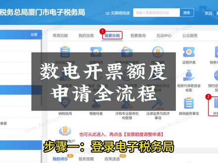 数电开票额度申请全流程#数电票 #会计实操 #做账报税实操