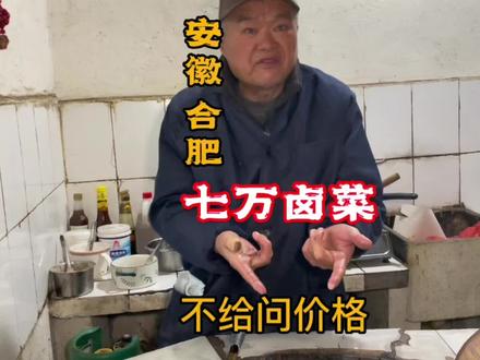 安徽合肥七万卤菜,一锅三十多年老卤没换过!老板脾气怪不给问价格!#安徽美食 #合肥美食 #卤菜