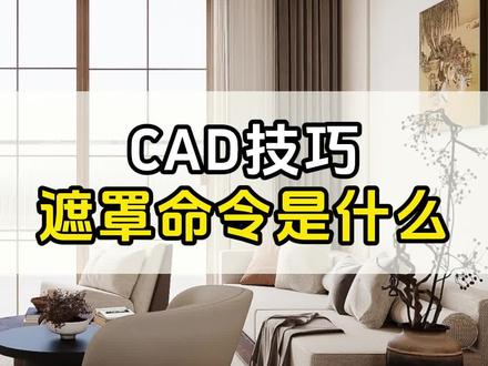 今天葛老师教你CAD遮罩命令! #设计拆单 #CAD技巧 #酷家乐教学 #设计拆单培训