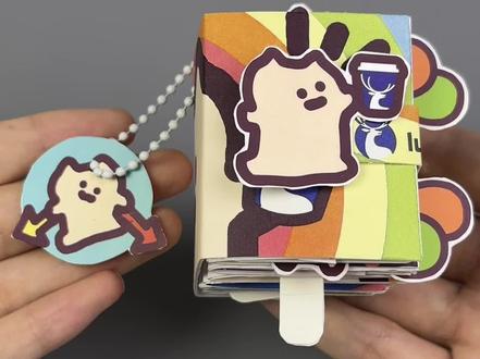 周边改造小猫豆豆本 #手工 #豆豆本 #小机关豆豆本