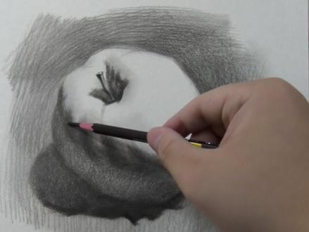 两分钟速通苹果#素描 #美术生