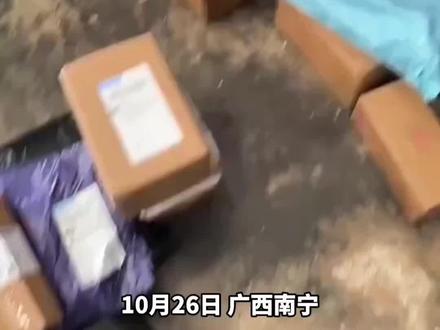 快递箱里有一条蛇 #社会百态