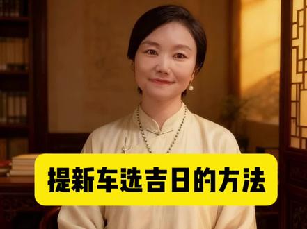 提新车选吉日的方法 #黄道吉日 #传统文化 #问道小师妹 #提车 #提车大吉