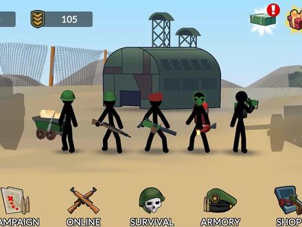 火柴人战争 敌人用火柴做了辆火箭车,一点火烧得只剩火柴人啦!