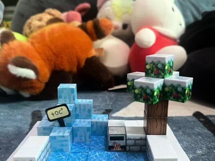 我的世界磁力块搭建 11 岁小女孩自己拍摄剪辑,这次在我的世界泡温泉啦#我的世界 #磁力块积木 #玩具视频 #玩具推荐