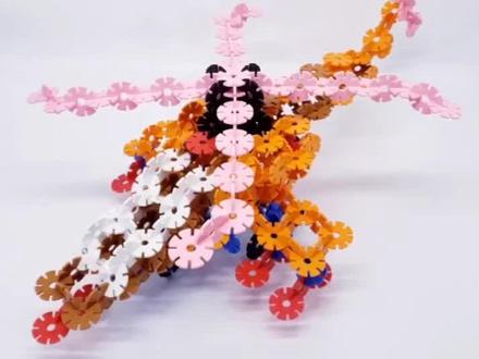 雪花片攻略 武装直升机下集 四星难度#雪花片 #玩具