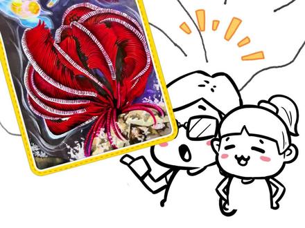 【绘本系列】女儿画荷叶,爸爸反手改成史前深海“恶魔之花”!海百合:我是植物还是动物? #画画 #父女日常 #海百合 #古生物 #海羽星