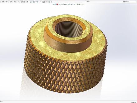 SolidWorks3分钟完成内滚花螺栓建模的神级功法教程 #机械设计#机械#SolidWorks#机械专业#真实生活分享计划