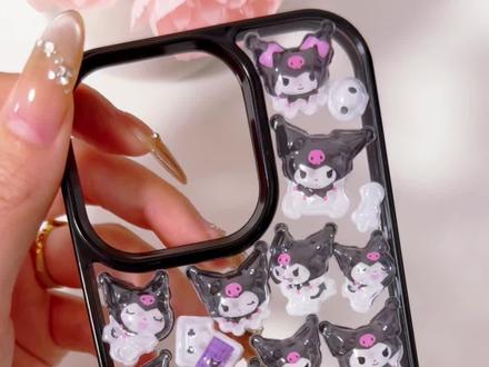 沉浸式贴个酷洛米手机壳#diy手工制作 #库洛米