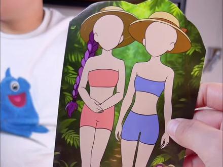 西瓜哥和橘子妹给猎魔女团换装 #玩具视频#玩具推荐