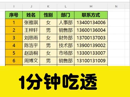 1分钟学会VLOOKUP函数 #Excel #职场 #职场干货 #excel #excel技巧