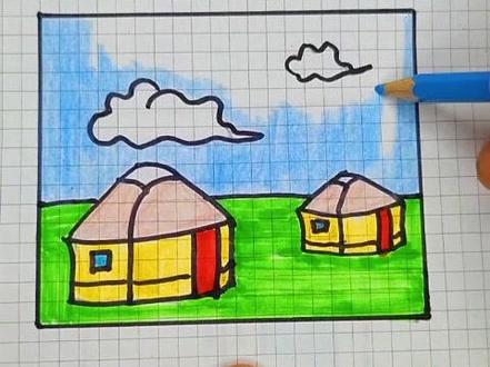 草原#简笔画 #一起学画画 #儿童简笔画#幼儿简笔画@DOU+小助手 @抖音小助手