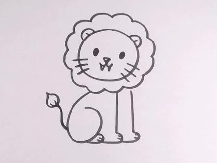 用数字简简单单画个狮子#幼儿简笔画#简笔画#热门