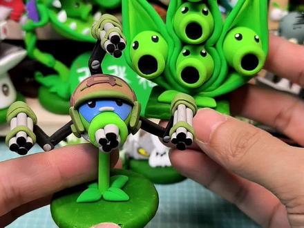 机枪豌豆射手&豌豆荚#植物大战僵尸 #pvz #手工 #机枪豌豆射手 #豌豆荚 @抖音小助手 @抖音创作者中心 @植物大战僵尸2