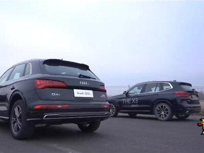 宝马X3 xDrive28i M运动套装,2.0T四驱224匹,310扭米,8档手自一体变速箱,车重1860kg,油耗8L/100km,奥迪Q5L 40TFSI荣享时尚型,2.0T四驱190匹,320扭米,7档湿式双离合变速箱,车重1855kg,油耗7.5L/100km百公里加速刹车测试#dou是好车 #开不坏的车 #你比想象的更超能 #vlog十亿流量扶持计划