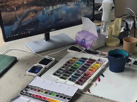 “纸上烟花”,好运炸开!#水彩教程 #大白话讲水彩