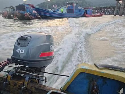 雅马哈船外机两冲40马力前操电启动#船外机