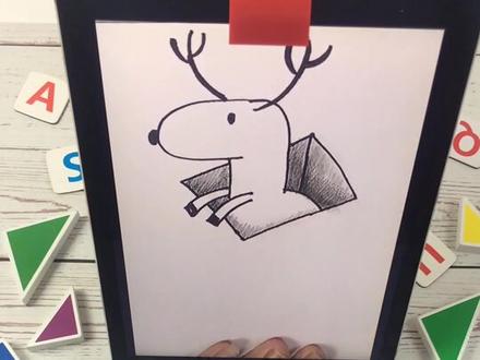 #立体画 教大家画一幅简单的立体画吧