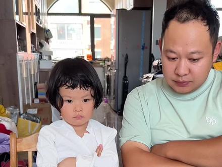 全身的骨气都在使劲#大眼萌娃 #人类幼崽的800个心眼子 #戏精宝宝