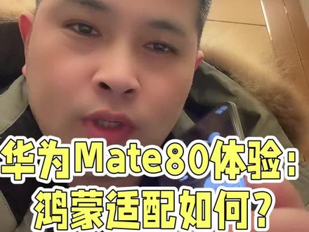 华为Mate80体验:鸿蒙适配如何?#鸿蒙真实体验