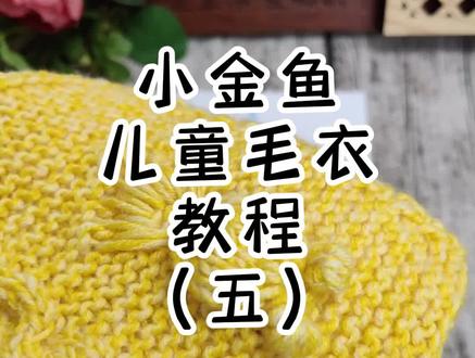 小金鱼毛衣的鱼眼和鱼身。没有你想象的那么难噢
#编织 #编织教程 #儿童毛衣编织教程