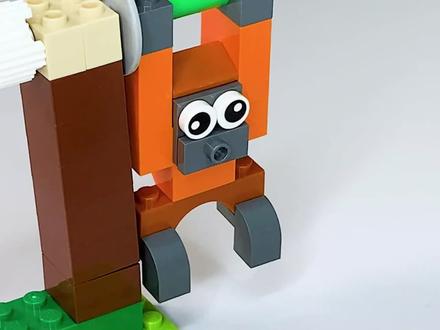 29块积木拼大猩猩 #益智玩具 #积木 #乐高 #动手动脑 #大猩猩