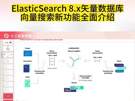 ElasticSearch8.x矢量数据库 向量搜索新功能全面介绍 #小工蚁 #elasticsearch