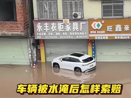 车辆被水淹后索赔需要注意什么?#钦州大暴雨#汽车知识#每天一个用车知识