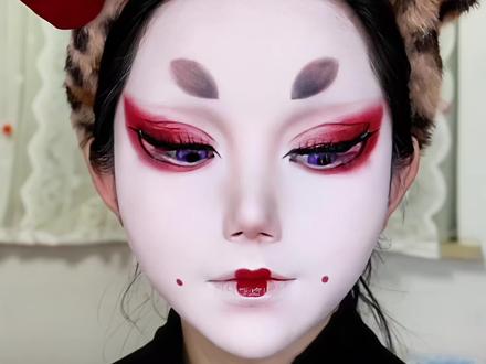 姑获鸟cos妆教 #眼妆教程 #姑获鸟 #cos #新手化妆教程