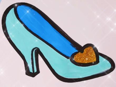 这是哪位公主遗失的水晶鞋呢?#画画 #手绘 #简笔画