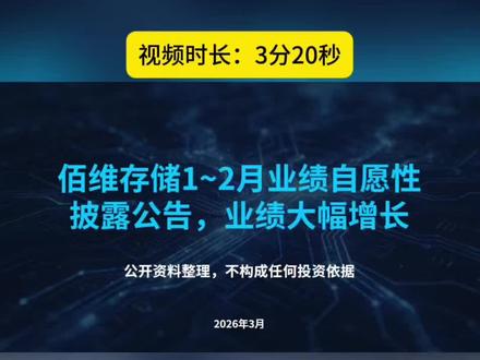 佰维存储业绩预告解读#存储芯片 #AI #股票 #投资