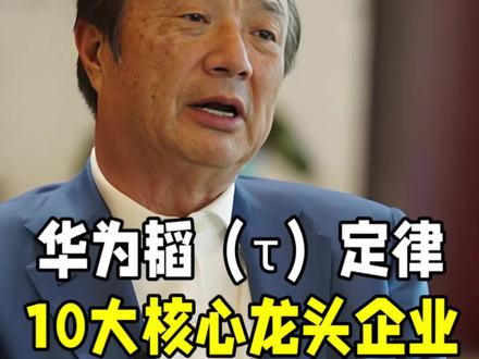 华为韬(τ)定律,10大核心龙头企业! #华为 #半导体 #芯片 #科技 #知识分享
