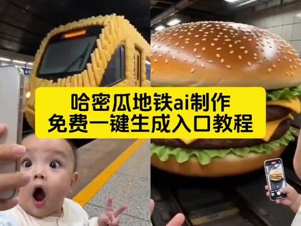哈密瓜地铁ai制作教程 哈密瓜地铁ai生成入口教程 哈密瓜列车ai#即梦AI#AI分身戏精大赛#我的AI分身杀疯了#Seedance2.0#即梦Seedance2.0教程