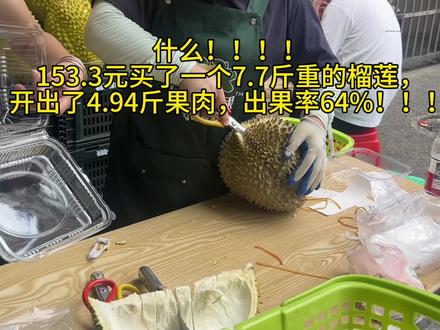 这是我买过最好的报恩榴莲!!! #开榴莲全过程 #开榴莲视频 #榴莲出肉率 #挑选报恩榴莲 #你们那的榴莲多少一斤