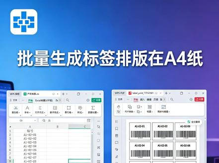 批量生成标签并排版在A4纸上#标签设计 #标签打印 #条形码 #二维码标签 #BarTender