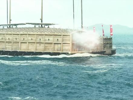 龙的出现逆转战局,鹤翼阵法致命一击。#龟船 #海战