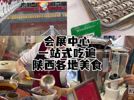 在西安国际会展中心,尝遍陕北、关中、陕南风味#美食 #韩城饸饹 #第十届丝绸之路博览会