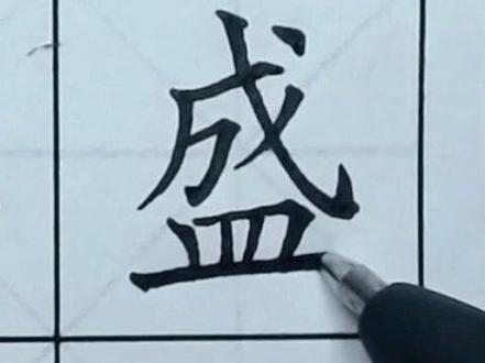 #硬笔书法#书法大仙字帖视频 三年级上册 盛