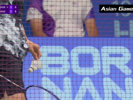 【2K50FPS·高画质】李梓嘉 vs 全奕陈 | 2023亚运会 - 精彩集锦 #羽毛球单打 #李梓嘉