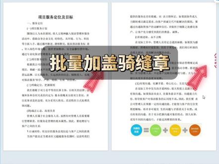 批量加盖骑缝章#办公技巧 #word #office#WPS#投标文件