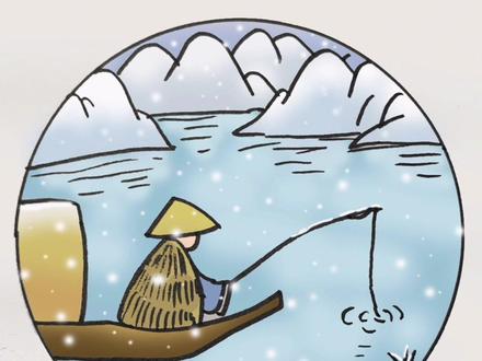 《江雪》#简笔画 #儿童简笔画 #古诗配画 #古诗 #亲子简笔画 @抖音小助手