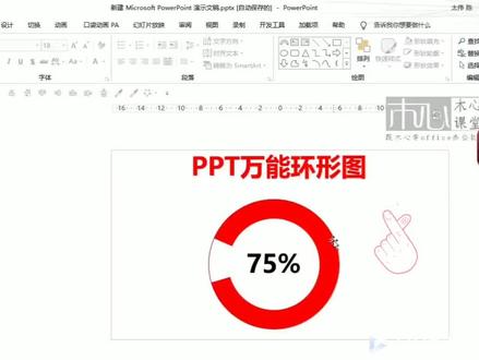 ppt玩饼图(环形图)技巧,其实你也可以这么简单。开来点赞收藏吧!#我的选择我的路 #1212跟我一起浪