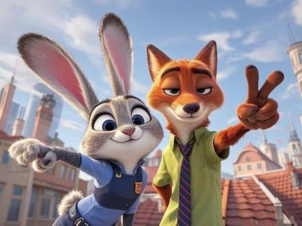 看动画 学英语 边看动画边学英语吧,今天看疯狂动物城,跟着可爱的朱迪一起提升英语!#英语启蒙动画 #英语口语天天练 #英语口语 #英语听力训练 #英语没那么难