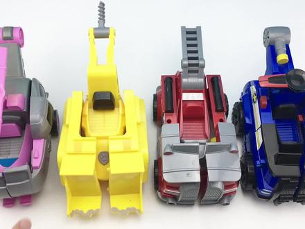 汪汪队立大功,直升飞机工程车消防车警车