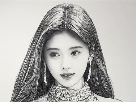 粉丝投稿画鞠婧祎 #鞠婧祎 #绘画 #素描