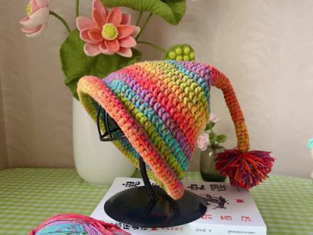 小精灵巫师帽钩织教程(一)帽身#帽子钩织 #帽子编织 #小精灵巫师帽钩织教程 #爱生活爱编织