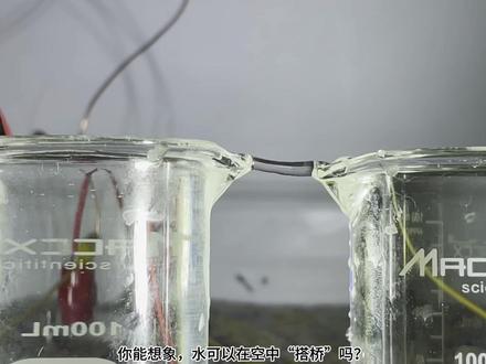 水桥科学魔法 #科普 #趣味实验 #水桥 #电离子水