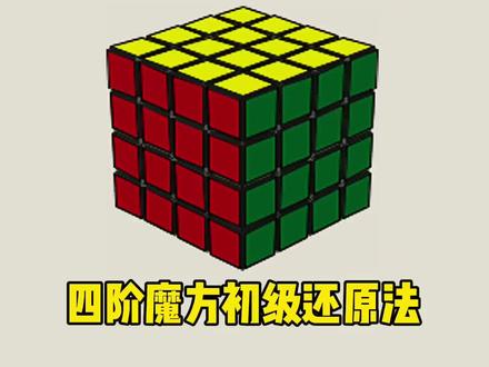 四阶魔方初级还原教程:中心块#四阶魔方 #魔方 #松鼠魔方 #魔方还原
